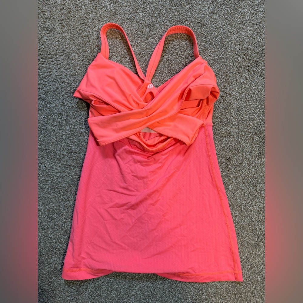 Lululemon wrap it up tank top size 6 pink - Picture 2 of 8